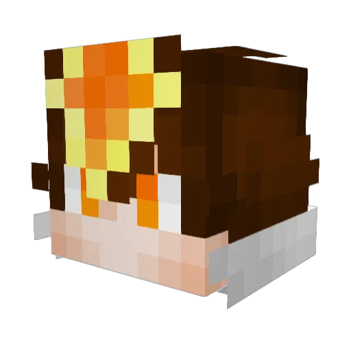 skebie Minecraft avatar head, 3D render