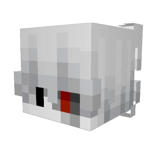 skecta Minecraft avatar head, 3D render