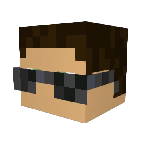 skeeem Minecraft avatar head, 3D render
