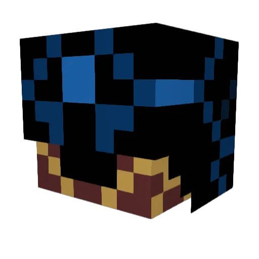 skelecharge Minecraft avatar head, 3D render