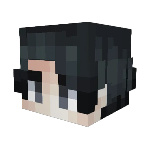 skeledom_ Minecraft avatar head, 3D render