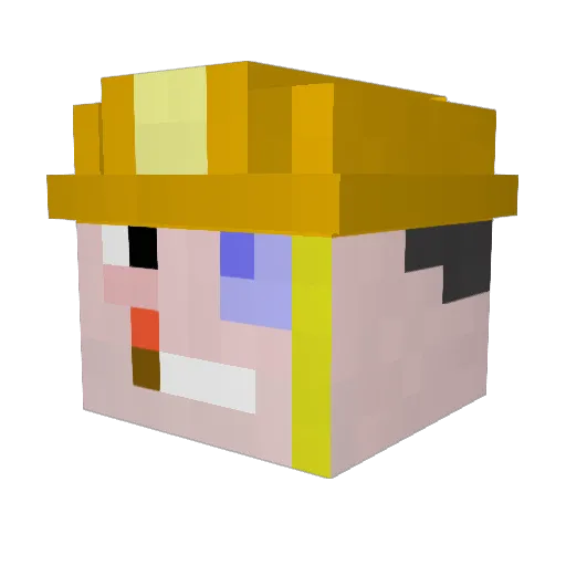 skelet960 Minecraft avatar head, 3D render