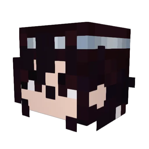 skeletallii_moon Minecraft avatar head, 3D render