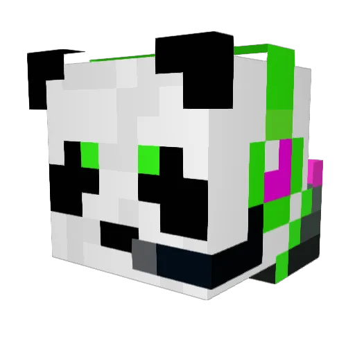 skeletonder Minecraft avatar head, 3D render