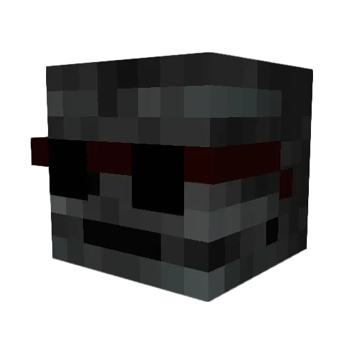skeletonfather Minecraft avatar head, 3D render