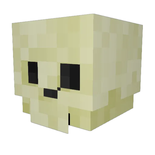 skeletxn Minecraft avatar head, 3D render