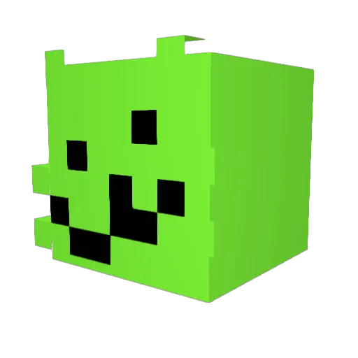 skeletypical Minecraft avatar head, 3D render