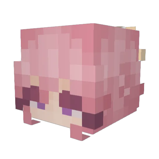 skellebie Minecraft avatar head, 3D render