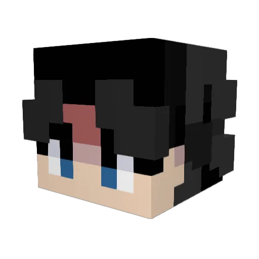 skelletonnnn Minecraft avatar head, 3D render