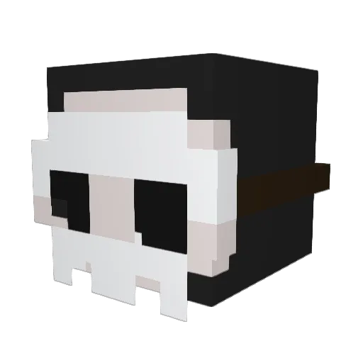 skellywaaa Minecraft avatar head, 3D render