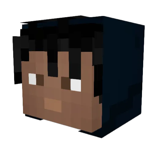 skemek Minecraft avatar head, 3D render