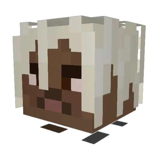 skeou Minecraft avatar head, 3D render