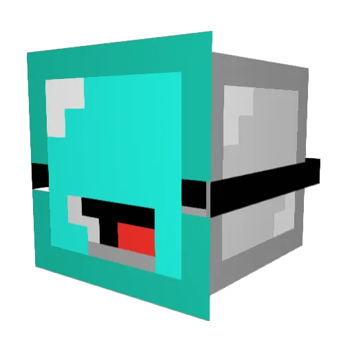 skeppy_iron Minecraft avatar head, 3D render