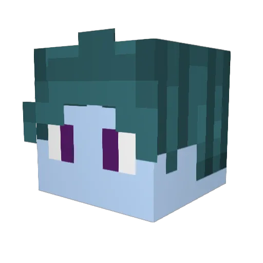 skerna Minecraft avatar head, 3D render