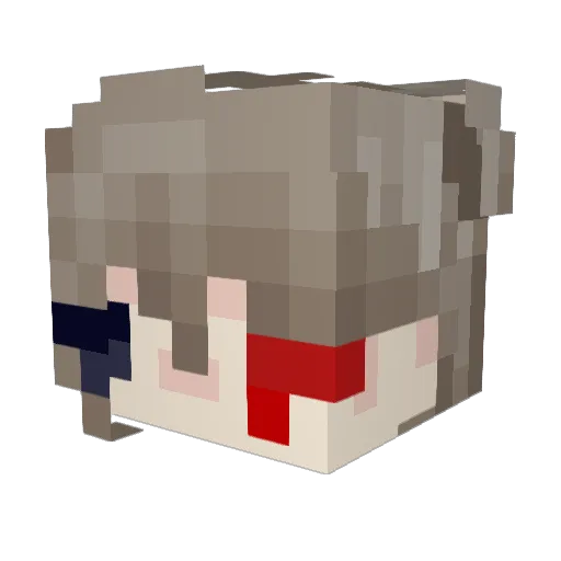 sketchkeysmash Minecraft avatar head, 3D render