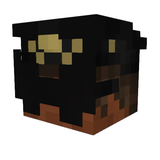 sketchy41414 Minecraft avatar head, 3D render