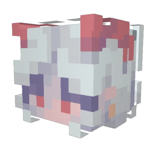 sketchy_user Minecraft avatar head, 3D render