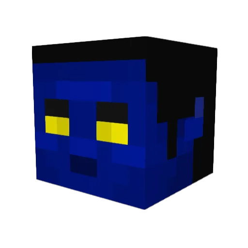 sketchykid7 Minecraft avatar head, 3D render