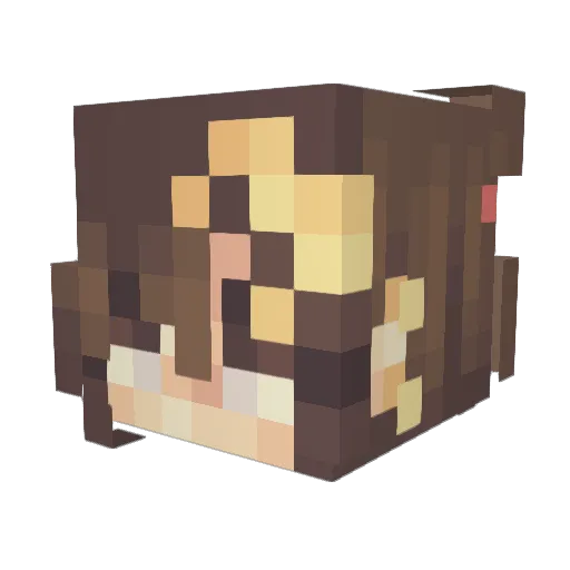 sketchysauce4 Minecraft avatar head, 3D render