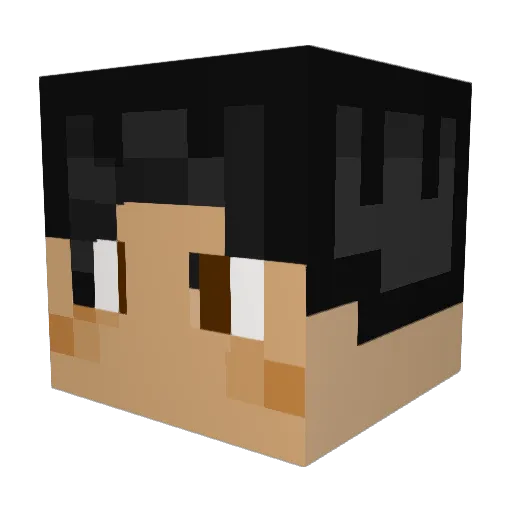 skgiraffe Minecraft avatar head, 3D render