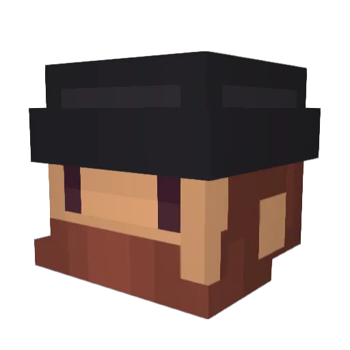 ski7722 Minecraft avatar head, 3D render