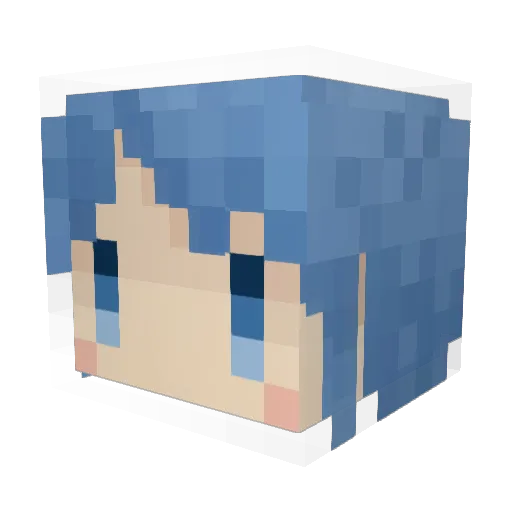 ski_ri Minecraft avatar head, 3D render