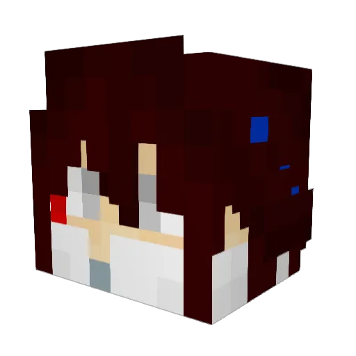 skibmafin Minecraft avatar head, 3D render