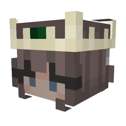 skiboots Minecraft avatar head, 3D render