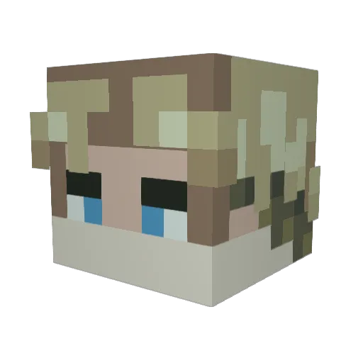 skid_marc25 Minecraft avatar head, 3D render