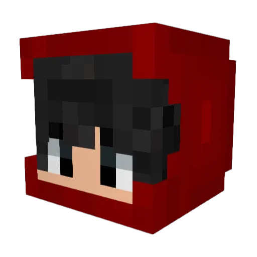 skidead Minecraft avatar head, 3D render