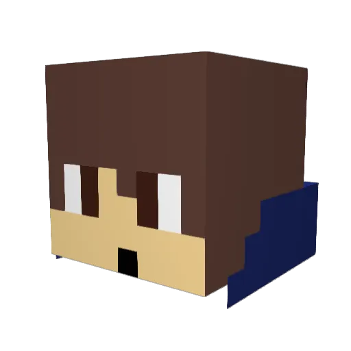skidmorep Minecraft avatar head, 3D render