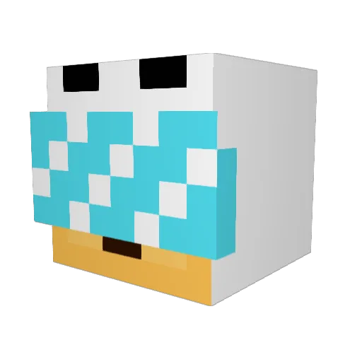 skidog39 Minecraft avatar head, 3D render
