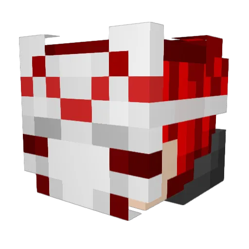 skieee Minecraft avatar head, 3D render