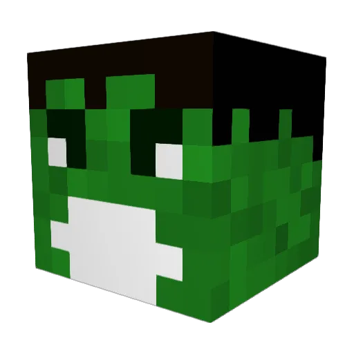 skiesszn Minecraft avatar head, 3D render