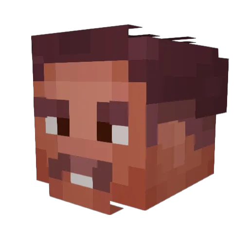 skiesxx Minecraft avatar head, 3D render