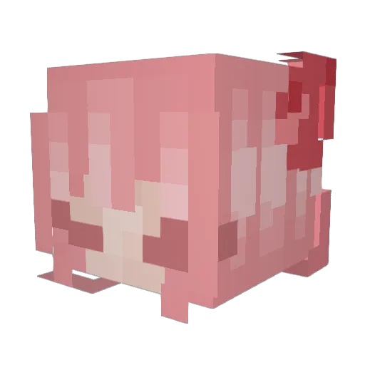 skievv Minecraft avatar head, 3D render