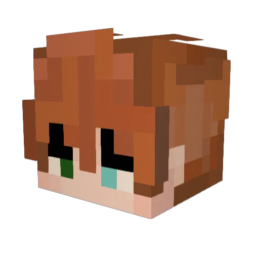 skiffsoft Minecraft avatar head, 3D render