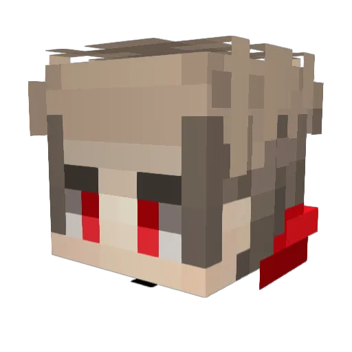 skiibob Minecraft avatar head, 3D render