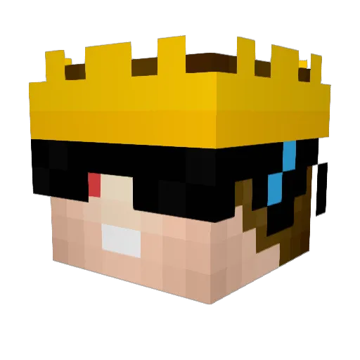 skiie61 Minecraft avatar head, 3D render