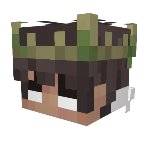 skiilio Minecraft avatar head, 3D render