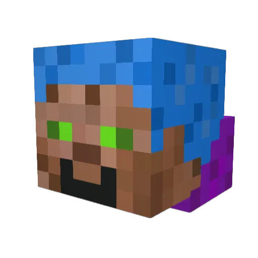skiledmonkey2 Minecraft avatar head, 3D render