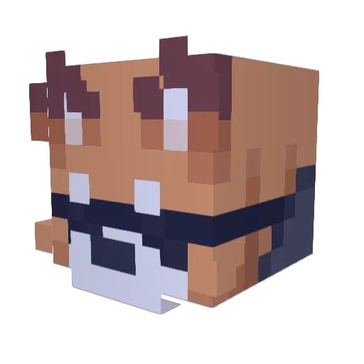 skilene Minecraft avatar head, 3D render