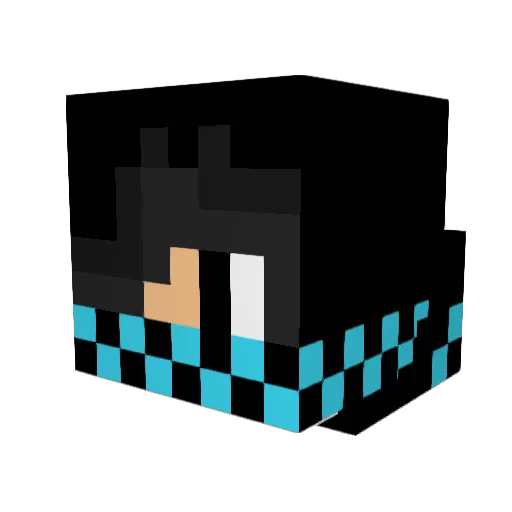 skill454 Minecraft avatar head, 3D render