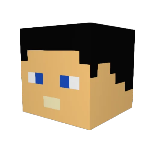 skilla6000 Minecraft avatar head, 3D render