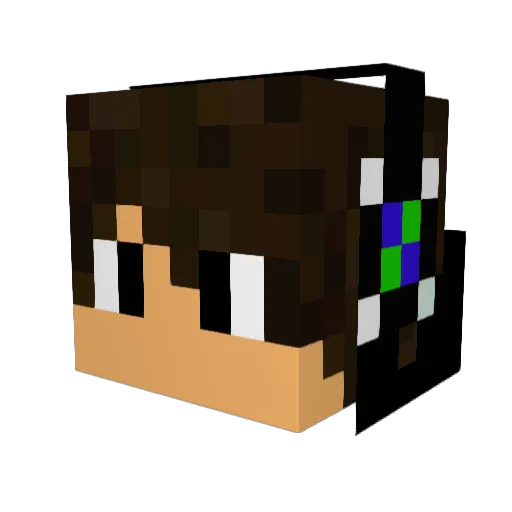 skiller204 Minecraft avatar head, 3D render
