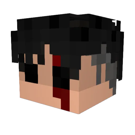 skillxr Minecraft avatar head, 3D render