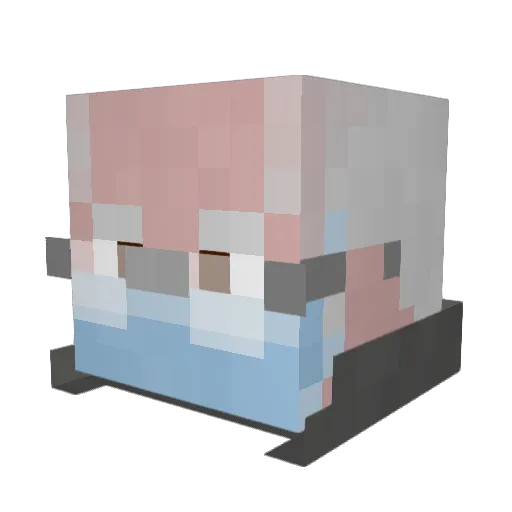 skimbap Minecraft avatar head, 3D render