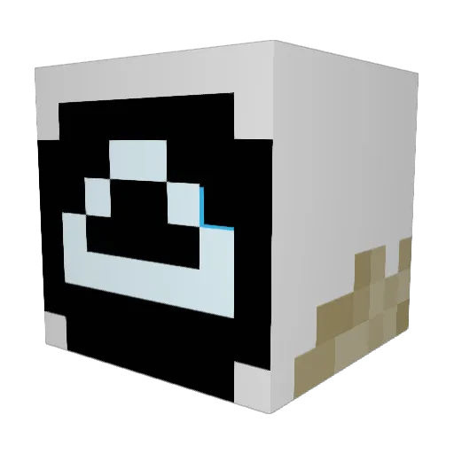 skimpxd Minecraft avatar head, 3D render