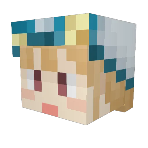 sking0810 Minecraft avatar head, 3D render