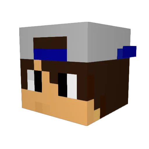 skinman7 Minecraft avatar head, 3D render